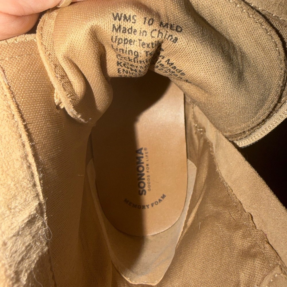 Women’s Beige Wedge Boots - Picture 7 of 7